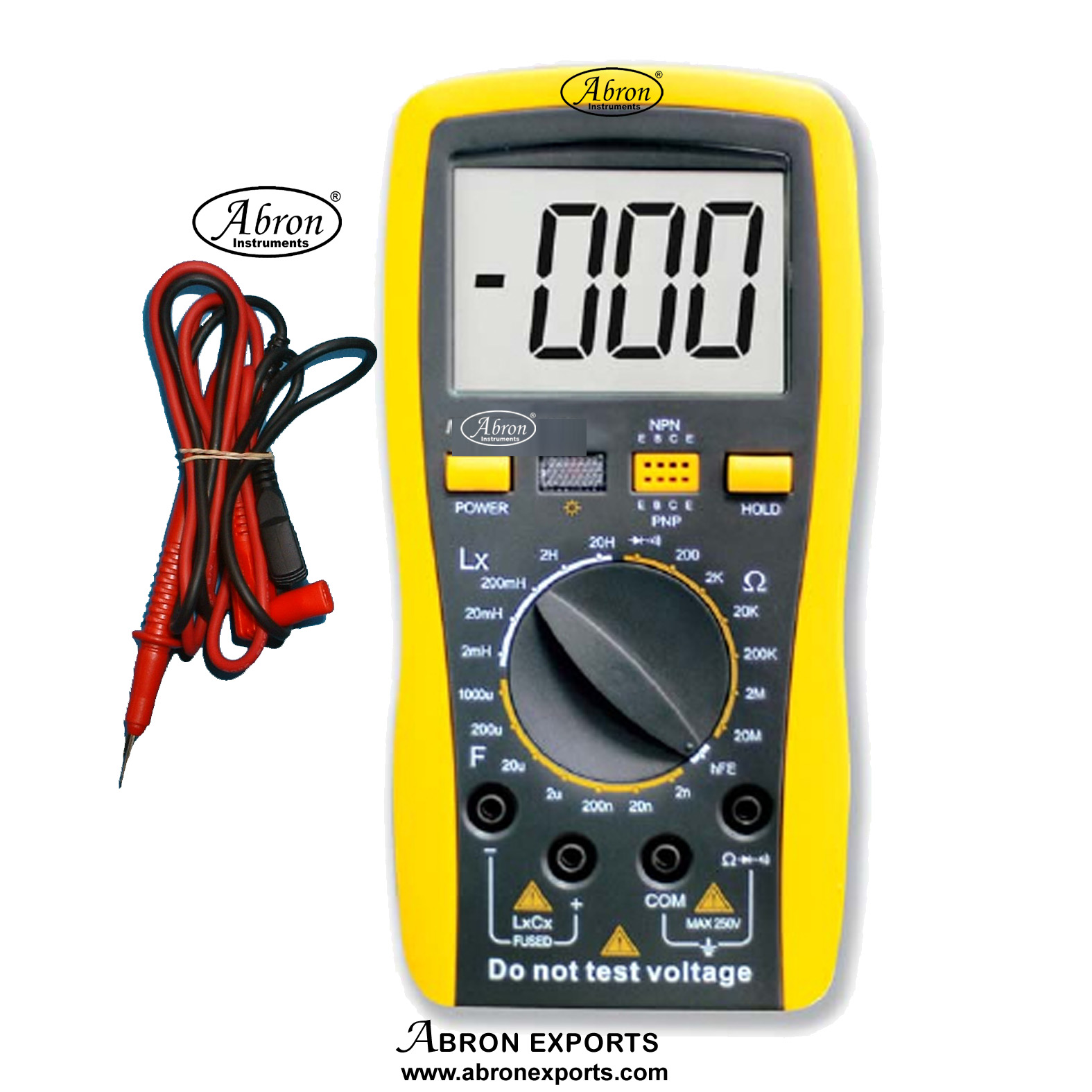  LCR Multimeter Digital Capacitance 2nf-1000uf Inductance 2mH-20H Resistance Ohms 200-20M Hold HFE  AE-1319LCR